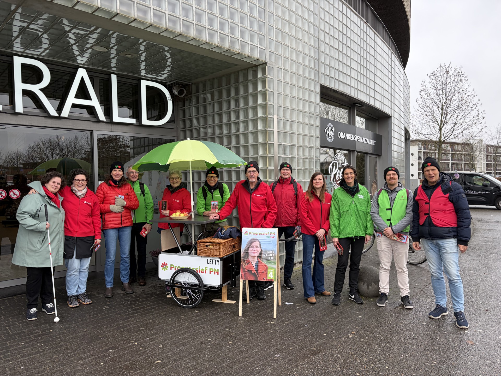 Lefty reist mee met progressieve karavaan